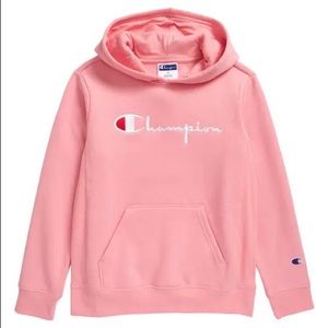 Kids Pink Champion Hoodie